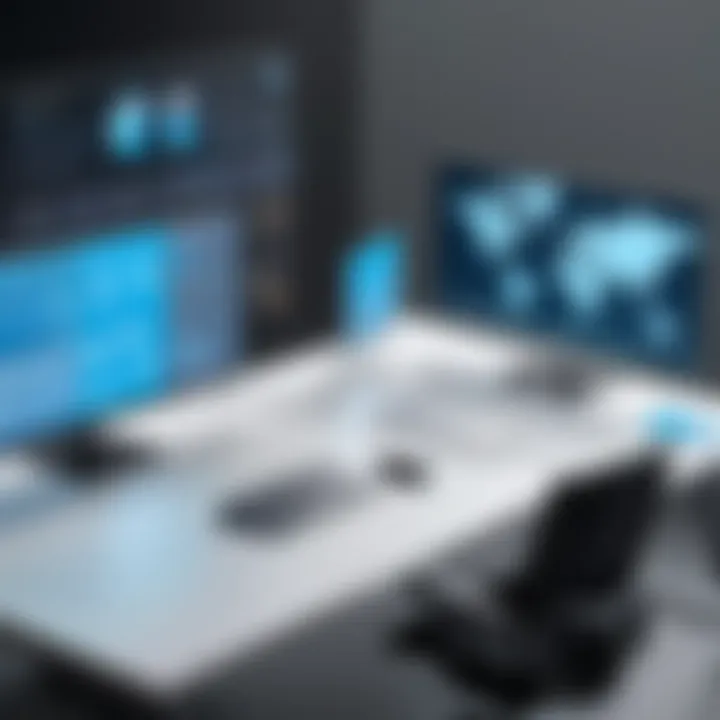 Visual representation of seamless integration of LMS in a professional setting