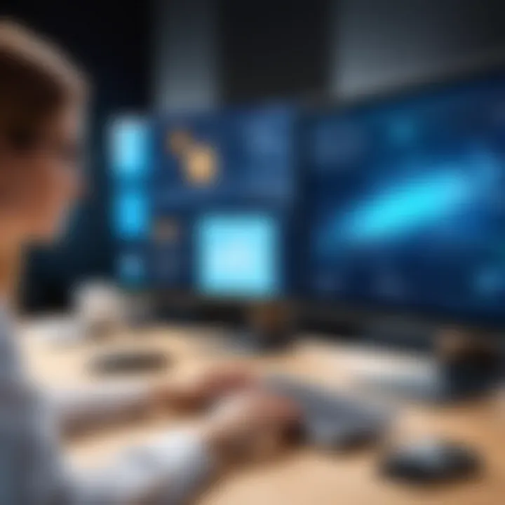 An interactive online learning module demonstrating multimedia integration