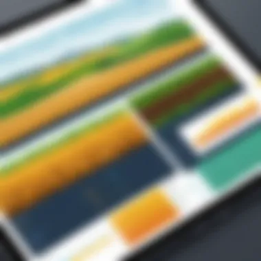 Harnessing Data for Sustainable Practices Data analytics dashboard with agricultural insights