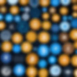 Visual representation of various cryptocurrencies