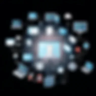 Applications of Image Recognition Illustration of diverse applications of image recognition across various industries