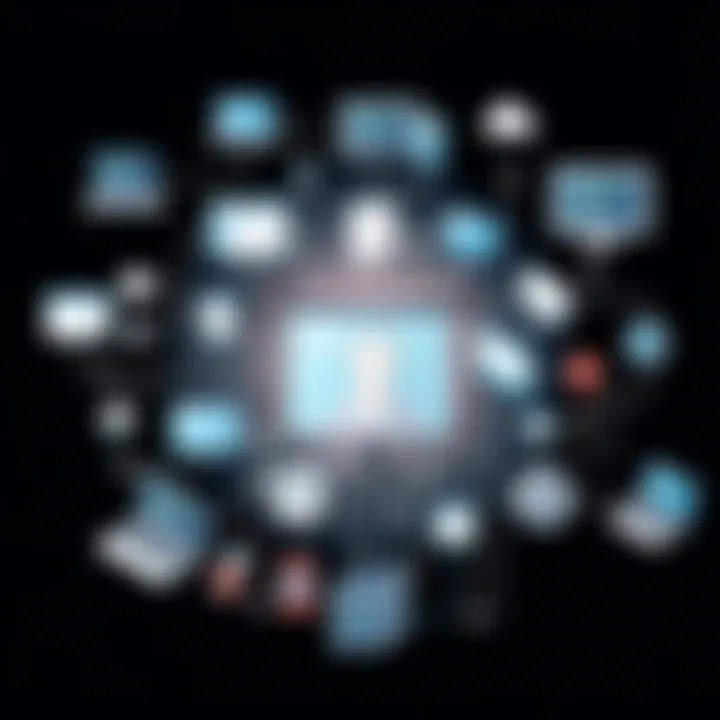 Applications of Image Recognition Illustration of diverse applications of image recognition across various industries