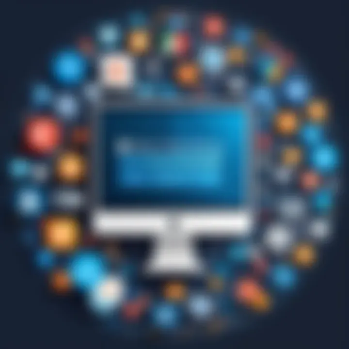 A collage representing various niches in affiliate marketing