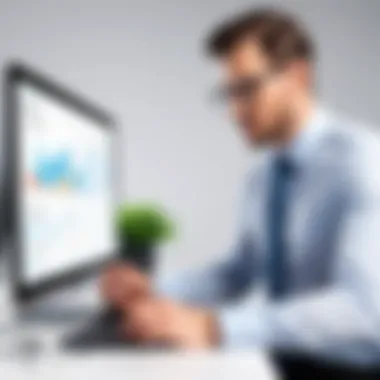 User Engagement Analysis with Automated Reminders A business professional analyzing user engagement metrics related to text appointment reminders.