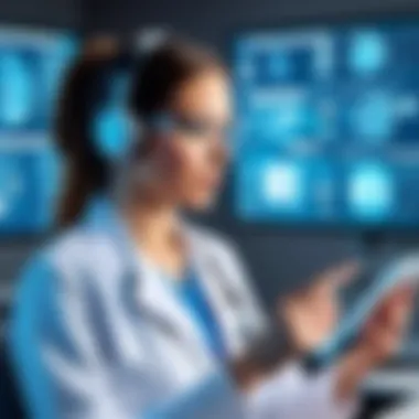 Diagram depicting the benefits of virtual patient training