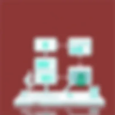 Integration Workflows of Affiliate Tools Illustration of seamless integration workflows between affiliate apps and platforms