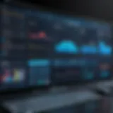 Visual representation of manufacturing execution software dashboard