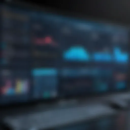 Visual representation of manufacturing execution software dashboard
