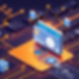 Illustration of a hardware crypto wallet with security features