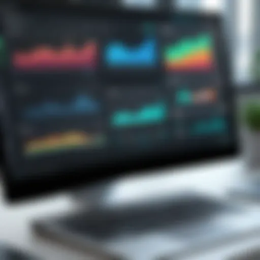 Dashboard view of Blackbaud Financial Edge showing financial metrics and reports