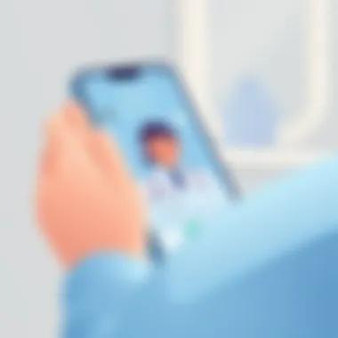 Telemedicine appointment screen within the Chiron Health app