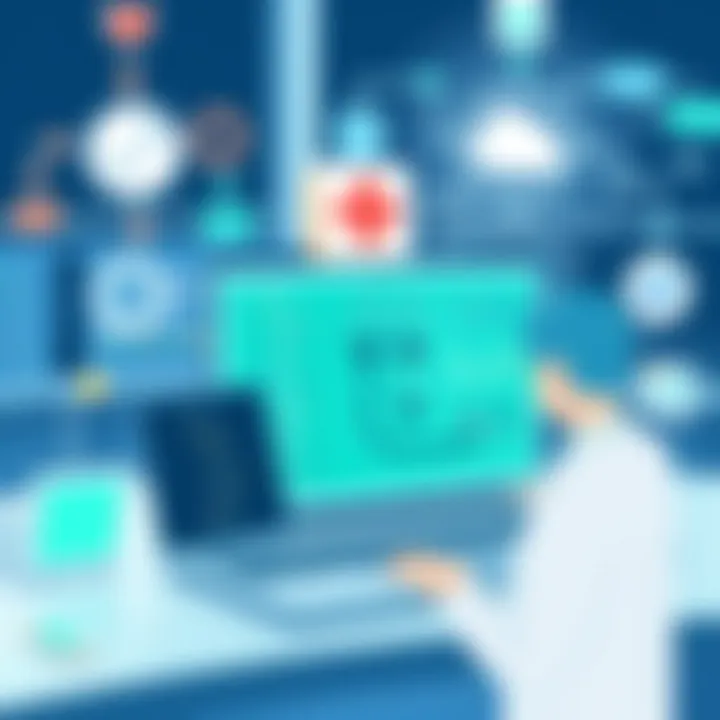 Visual representation of the impact of telemedicine on healthcare delivery