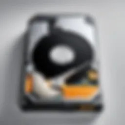 Illustration of a laptop with a clean hard drive icon