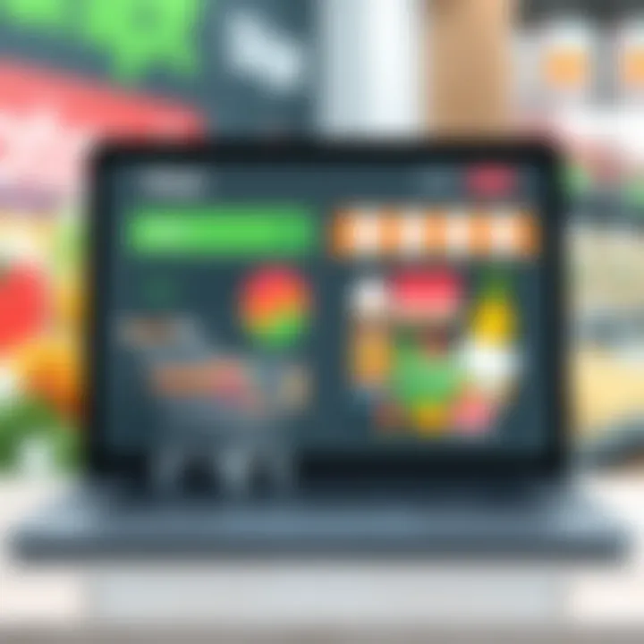 Shopping Experience: User Interface of Shipt and Instacart User interface showcasing Shipt and Instacart shopping experiences