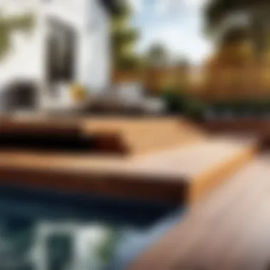 Architectural rendering of a beautifully designed outdoor deck
