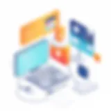 Conceptual illustration of product strategies in marketing