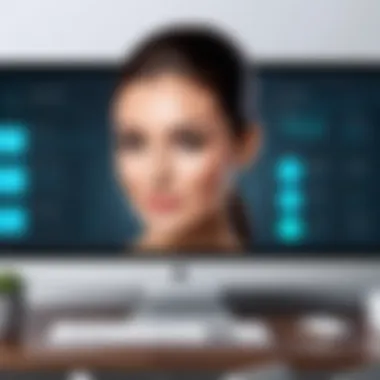 User-friendly salon software interface for managing appointments and services