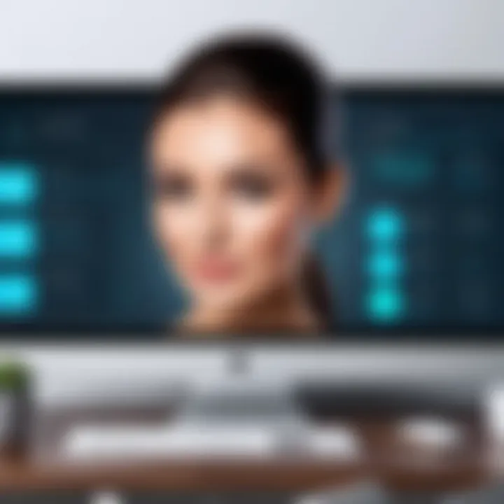 User-friendly salon software interface for managing appointments and services