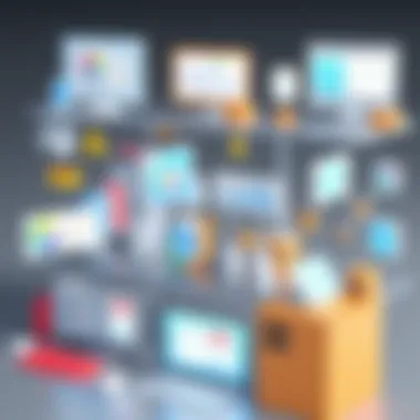 3D Rendering Applications Across Industries Visual representation of 3D rendering applications in different industries
