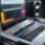 Interface of popular free music editing software