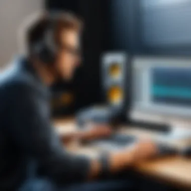 In-Depth Review of Music Editing Features User reviewing music editing software features