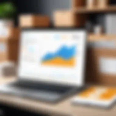 Analytics and Inventory Trends Graphical representation of inventory trends and analytics in hotels