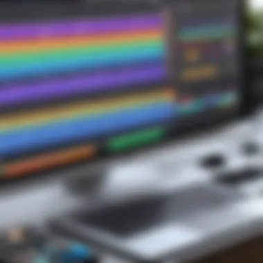 Music Production in GarageBand Screenshot of GarageBand's music production capabilities