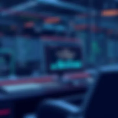 Advanced DNS Management Solutions A sophisticated digital interface displaying DNS management tools