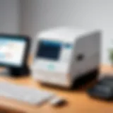 User interface of Pitney Bowes postage meter software showcasing key features.