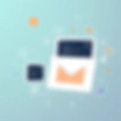 Email Layout Design Creative layout of an email accompanying a press release