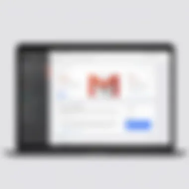Screen showcasing Gmail address creation form