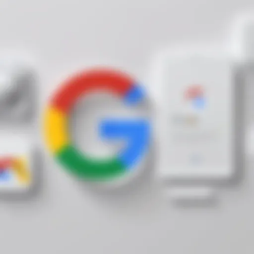 A visual representation of the Google logo against a modern backdrop