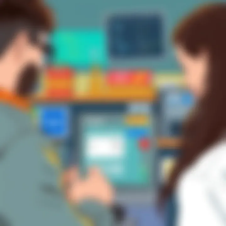 Customer Experience Transformation Customer engaging with digital order system