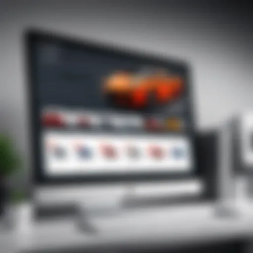 Overview of ecommerce catalog software interface