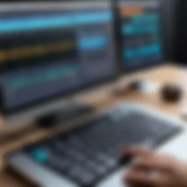 Exploring Audio Editing Software An audio editing software interface showcasing various tools and features.