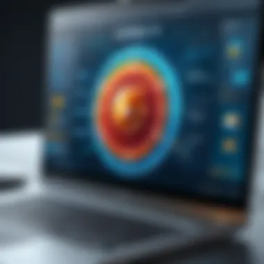 Antivirus Software User Interface User interface of top antivirus software showcasing its features