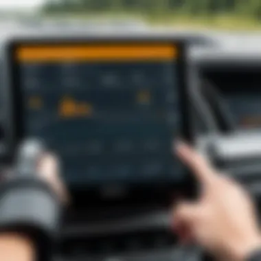 User Interface of eRoad ELD User interface of eRoad's Electronic Logging Device