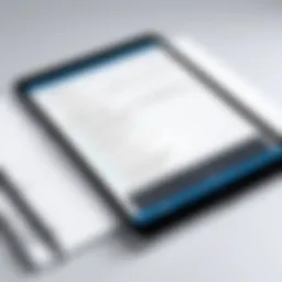 A sleek interface showcasing a modern note-taking app.