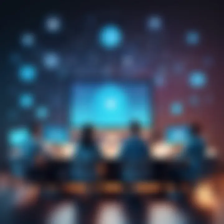Conceptual image showcasing community interaction in digital platforms