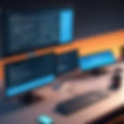 Illustration of diverse online courses