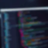 A detailed view of a popular Integrated Development Environment displaying code syntax highlighting.