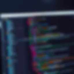 A detailed view of a popular Integrated Development Environment displaying code syntax highlighting.