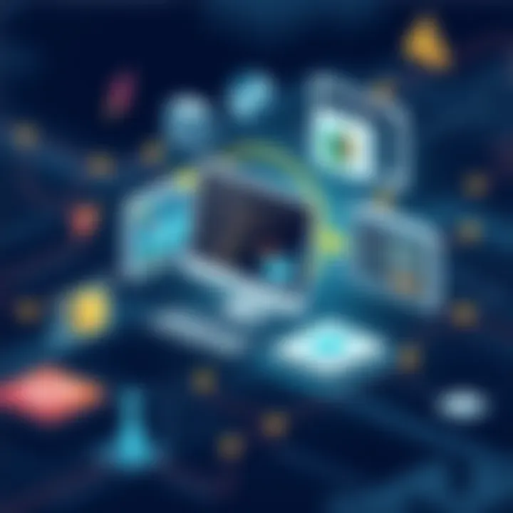 An illustration of version control systems emphasizing collaboration and project management.