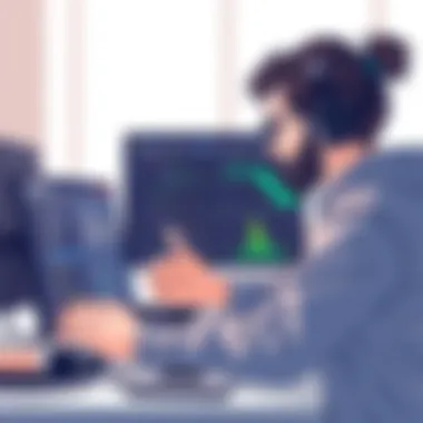 Creative professional working on a digital design