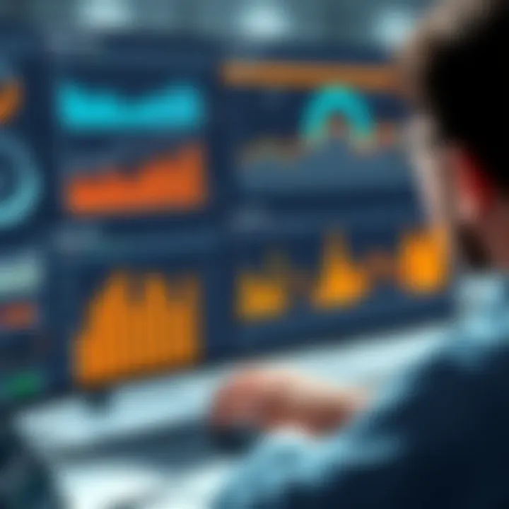 Data analytics showcasing church performance metrics