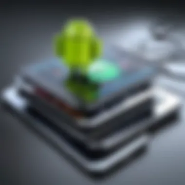 Android Device Synchronization with Music Software An Android device showcasing synchronization with music software