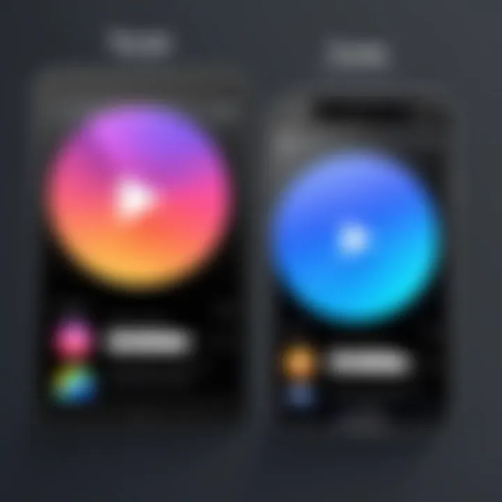 A comparison chart of iTunes alternatives for Android devices
