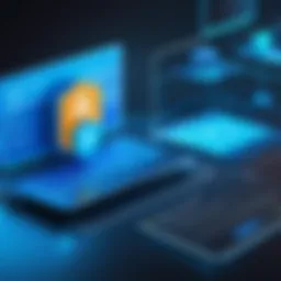 A visual representation of Azure DNS security features
