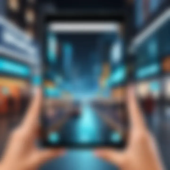 A futuristic depiction of Blippar AR's potential impact on everyday life and business