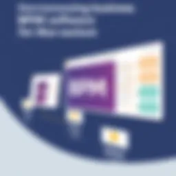 Visual representation of BPM software interface showcasing various functionalities.